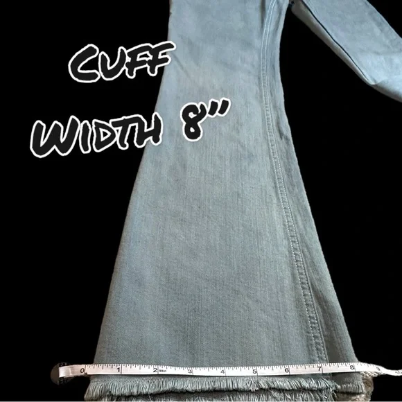 Originally NWT Aged White Flare Crop Jeans now in Sage. Size 26 - Picture 11 of 12